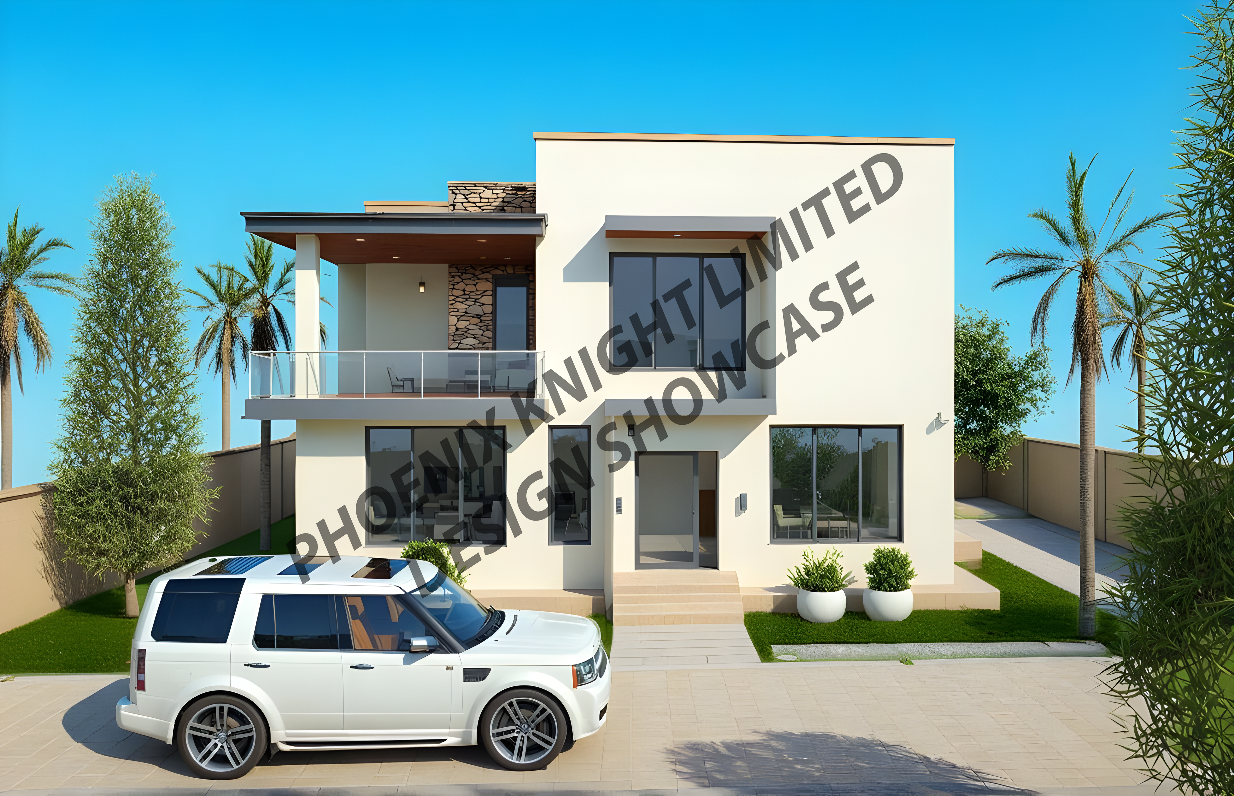 The Falcon Modern Residence Front View